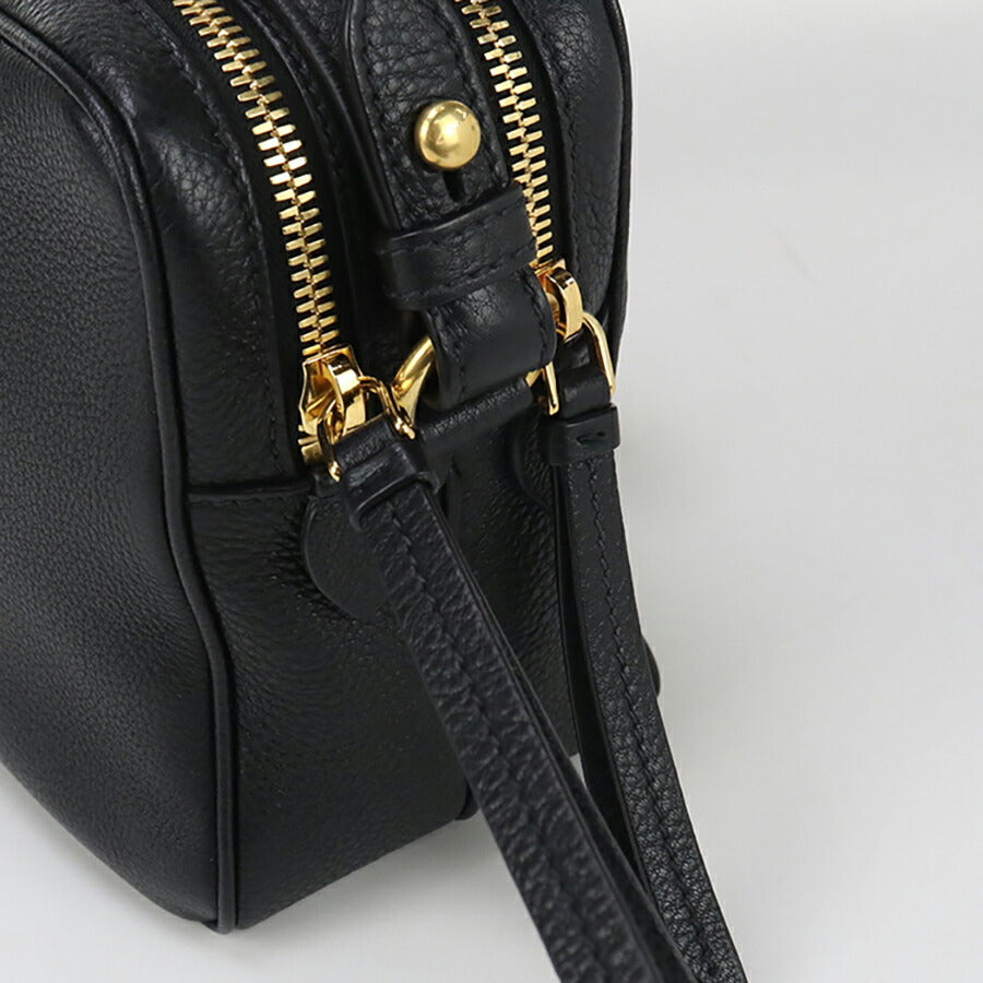 中古 プラダ 斜め掛け ショルダーバッグ レディース ブランド PRADA カメラバッグ レザー 1BH079 ブラック バッグ USDPR95694011