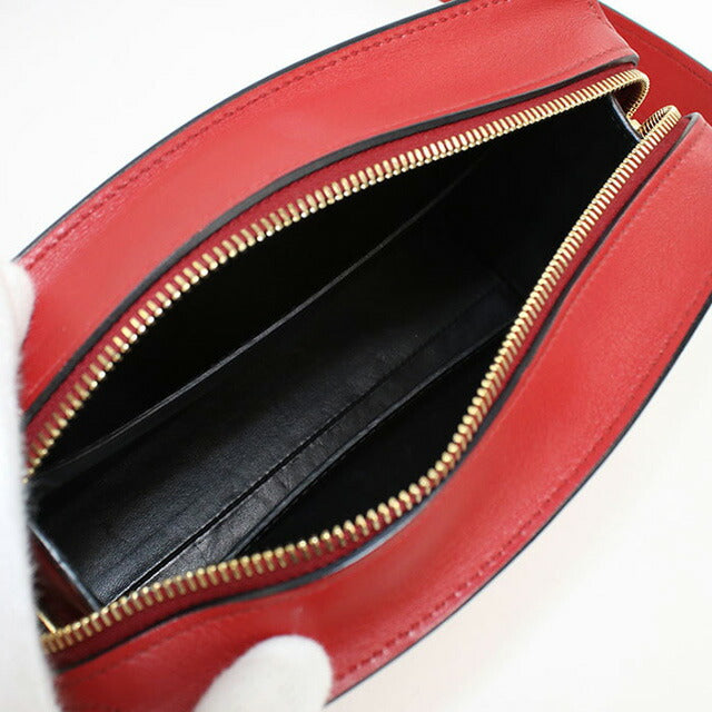 使用的Prada Crossbody肩带为女性品牌Prada Saffiano皮革1BH043红色袋子USDPR95736011