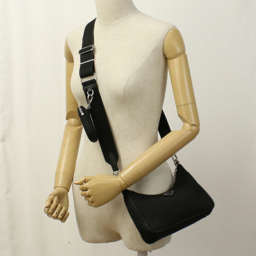 中古 プラダ ショルダーバッグ レディース ブランド PRADA 2WAY 1BH204 ブラック バッグ USDPR96303011