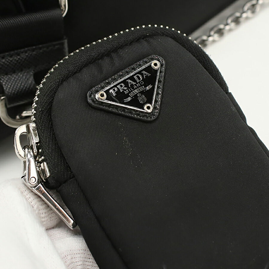 中古 プラダ ショルダーバッグ レディース ブランド PRADA 2WAY 1BH204 ブラック バッグ USDPR96303011