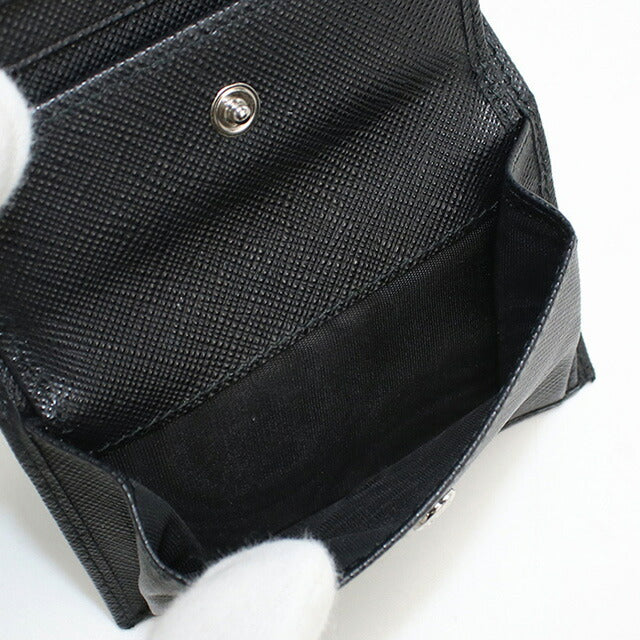 使用的Prada Bifold钱包,用于女性品牌Prada Triangle Wallet 1MV204黑色钱包USDPR96328011