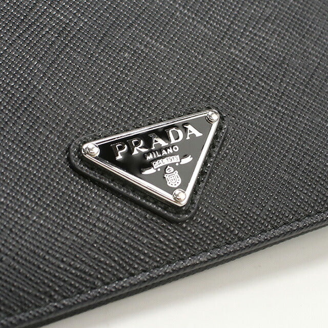 使用的Prada Bifold钱包,用于女性品牌Prada Triangle Wallet 1MV204黑色钱包USDPR96328011
