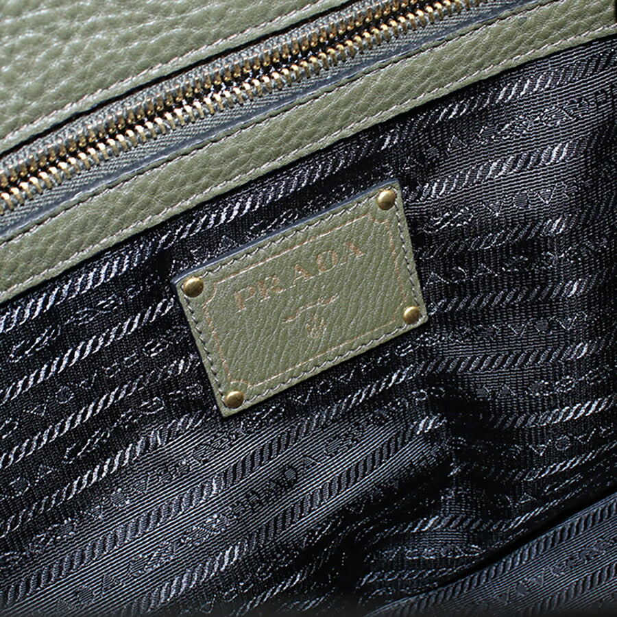 中古 プラダ トートバッグ レディース ブランド PRADA レザー 1BG100 カーキ バッグ USDPR96546011