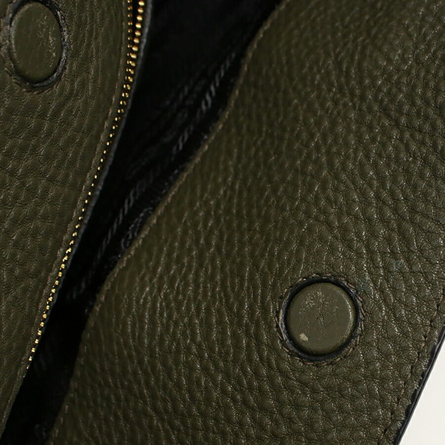 中古 プラダ トートバッグ レディース ブランド PRADA レザー 1BG100 カーキ バッグ USDPR96546011