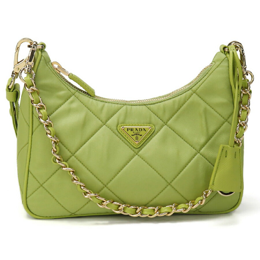 中古 プラダ ショルダーバッグ レディース ブランド PRADA Re-Edition 1995 ミニバッグ レザー 1BC204 2AOS F0V96 グリーン バッグ USDPR96802011