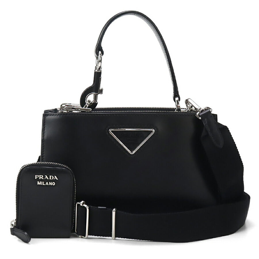 中古 プラダ ハンドバッグ レディース ブランド PRADA 2WAY 1BA314 2AIX F0XD9 ブラック バッグ USDPR96813011