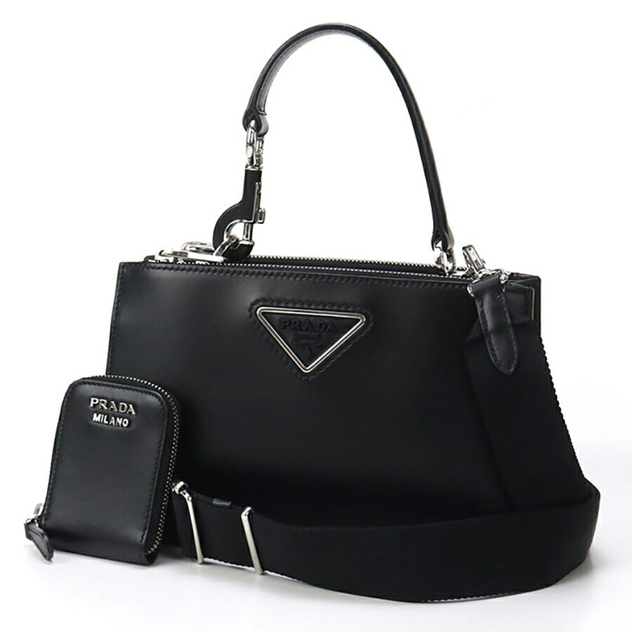 中古 プラダ ハンドバッグ レディース ブランド PRADA 2WAY 1BA314 2AIX F0XD9 ブラック バッグ USDPR96813011