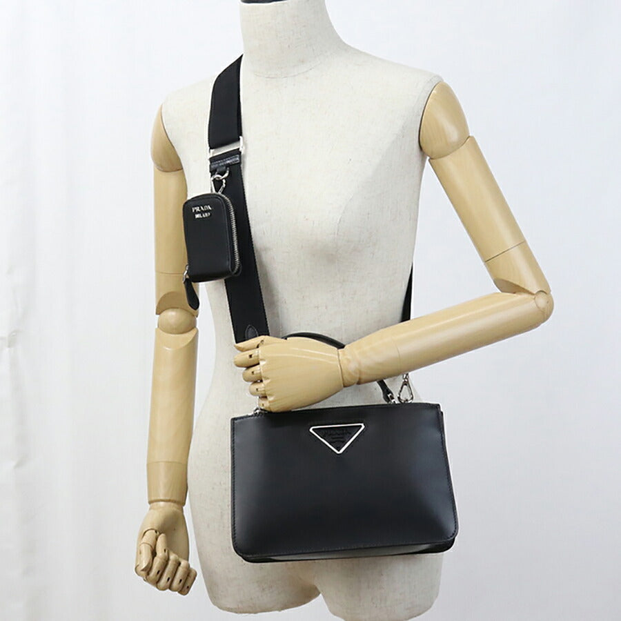 中古 プラダ ハンドバッグ レディース ブランド PRADA 2WAY 1BA314 2AIX F0XD9 ブラック バッグ USDPR96813011