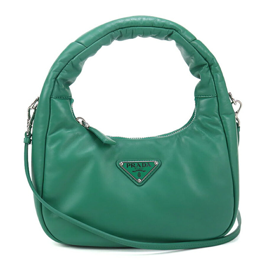 中古 プラダ ハンドバッグ レディース ブランド PRADA 2WAY レザー 1BA384 グリーン バッグ USDPR96894011