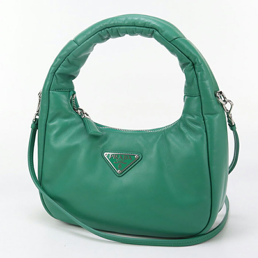 中古 プラダ ハンドバッグ レディース ブランド PRADA 2WAY レザー 1BA384 グリーン バッグ USDPR96894011
