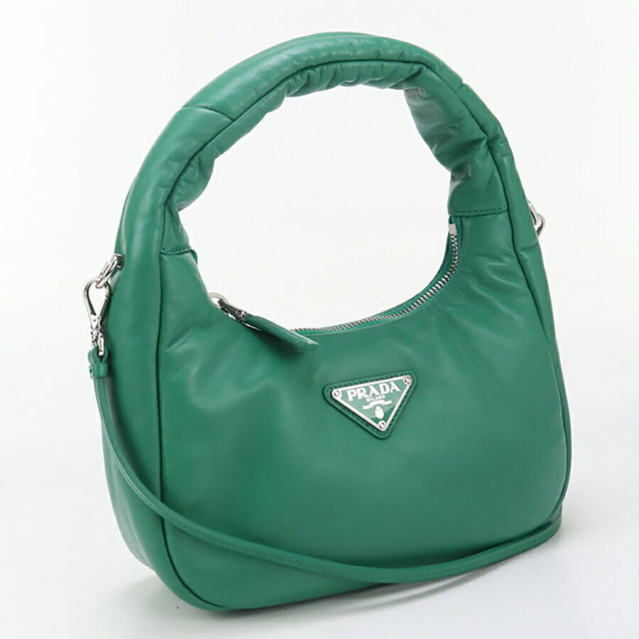 中古 プラダ ハンドバッグ レディース ブランド PRADA 2WAY レザー 1BA384 グリーン バッグ USDPR96894011