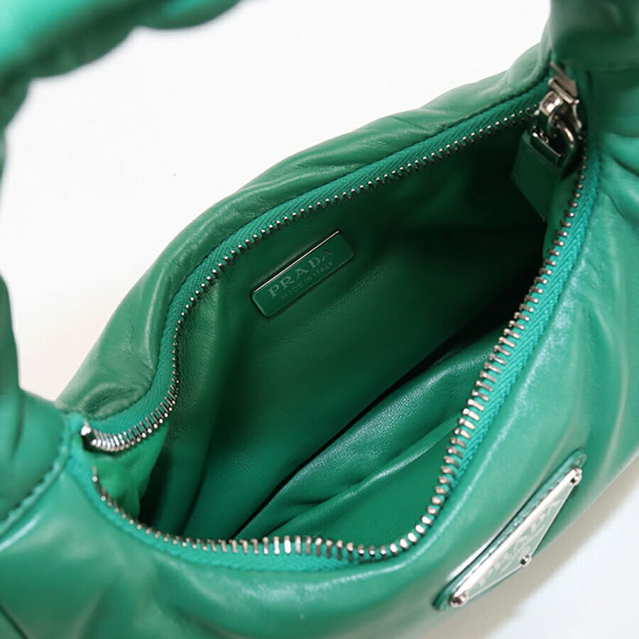 中古 プラダ ハンドバッグ レディース ブランド PRADA 2WAY レザー 1BA384 グリーン バッグ USDPR96894011