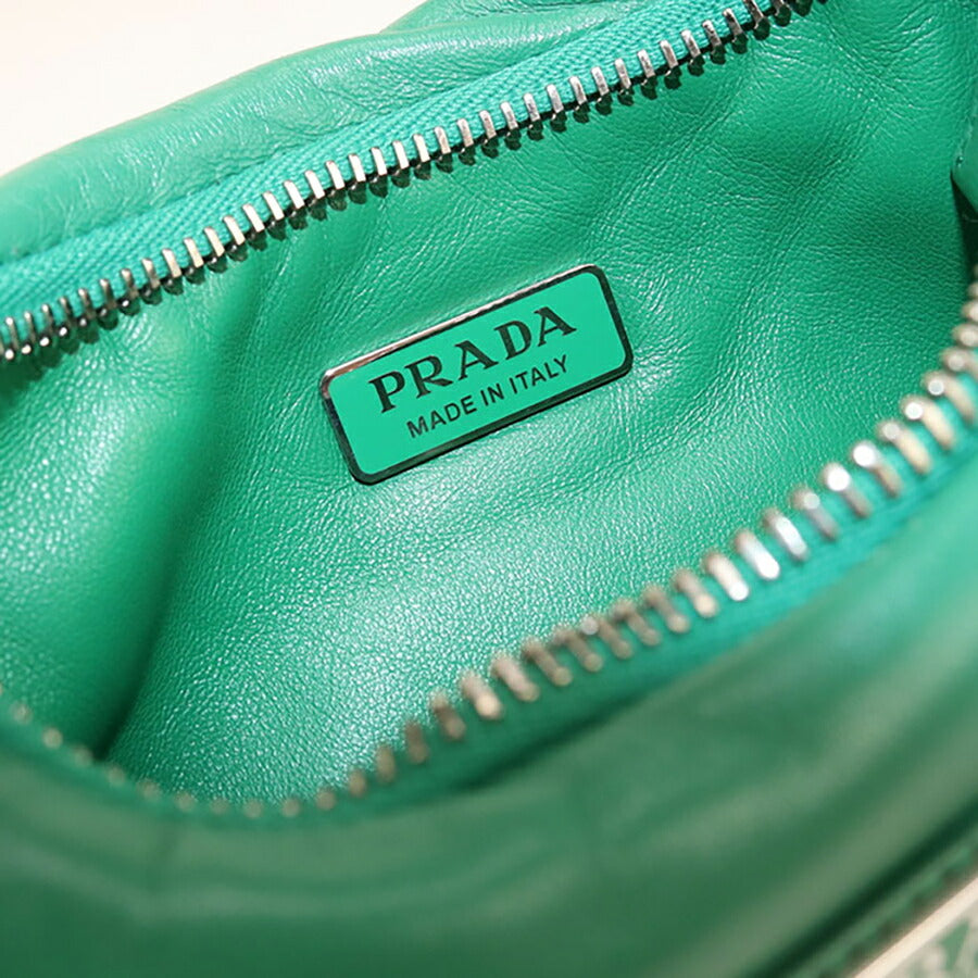 中古 プラダ ハンドバッグ レディース ブランド PRADA 2WAY レザー 1BA384 グリーン バッグ USDPR96894011