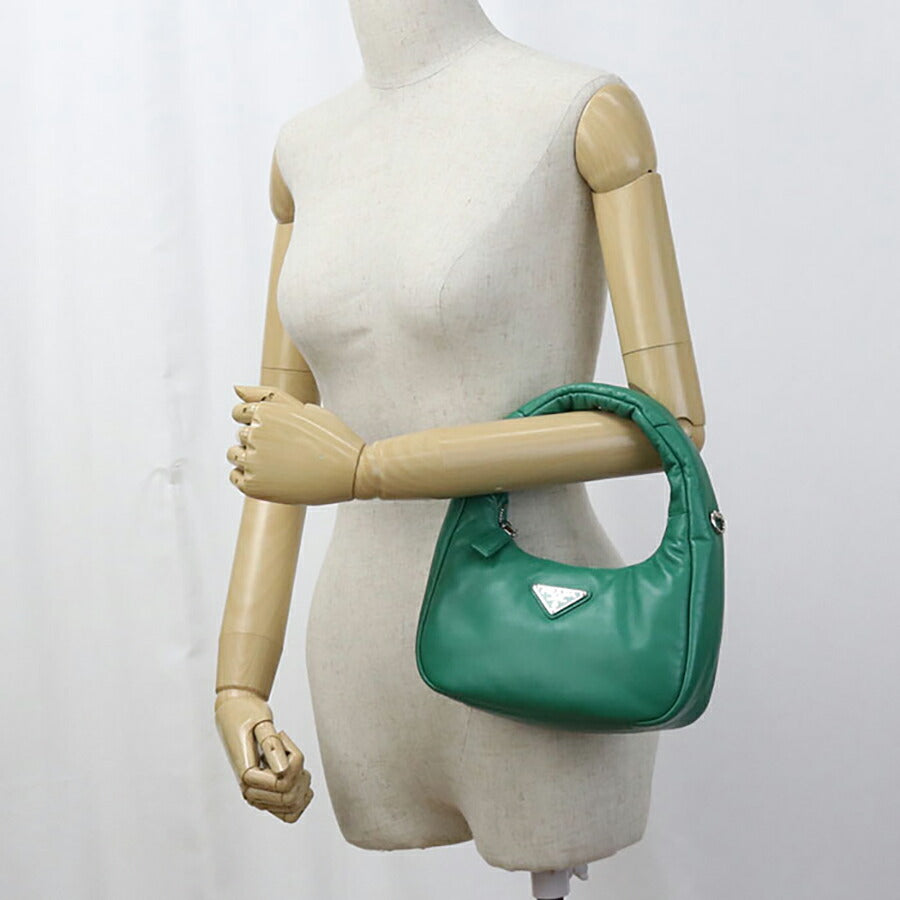中古 プラダ ハンドバッグ レディース ブランド PRADA 2WAY レザー 1BA384 グリーン バッグ USDPR96894011
