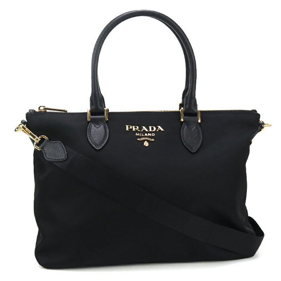 中古 プラダ ハンドバッグ レディース ブランド PRADA 2WAY レザー 1BA278 ブラック バッグ USDPR96913011