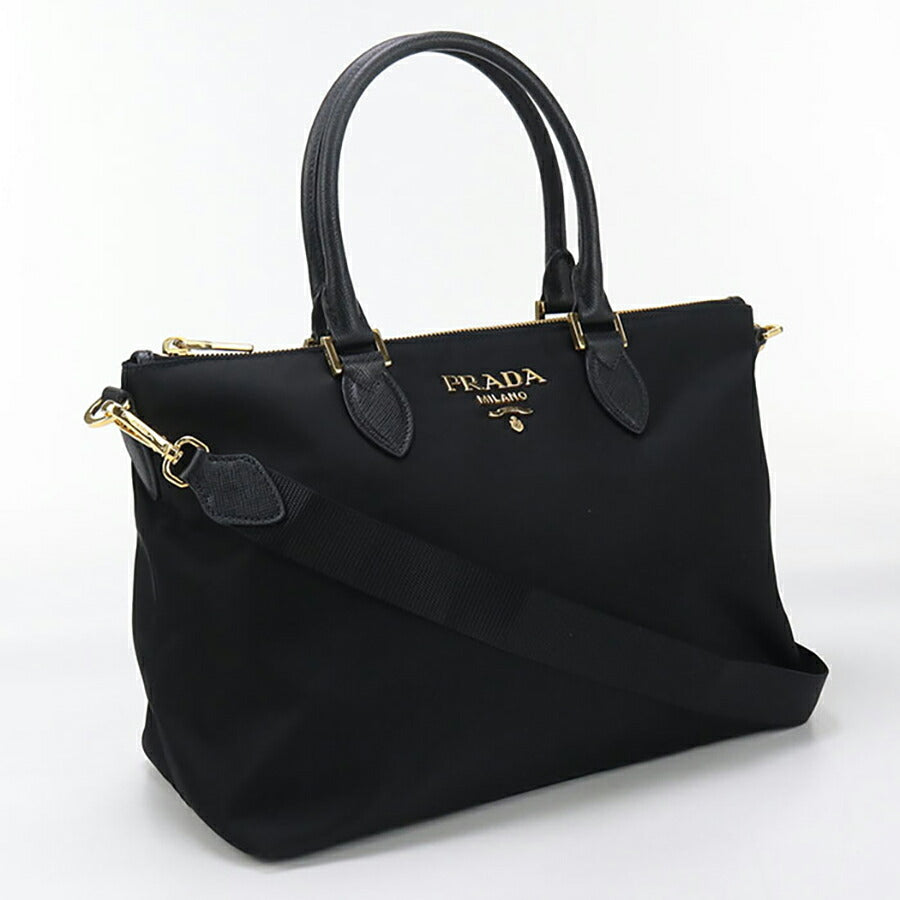 中古 プラダ ハンドバッグ レディース ブランド PRADA 2WAY レザー 1BA278 ブラック バッグ USDPR96913011