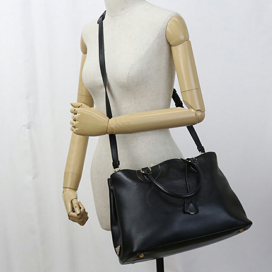 中古 プラダ トートバッグ レディース ブランド PRADA 2WAY レザー 1BA579 ブラック バッグ USDPR97114011