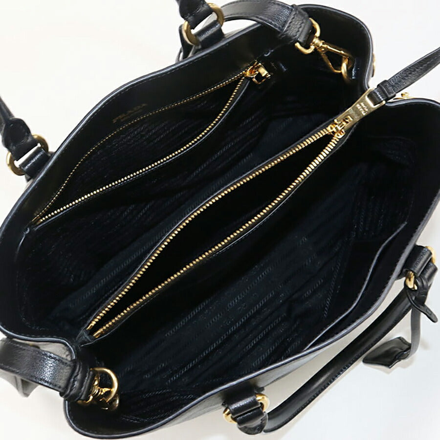 中古 プラダ トートバッグ レディース ブランド PRADA 2WAY レザー 1BA579 ブラック バッグ USDPR97114011