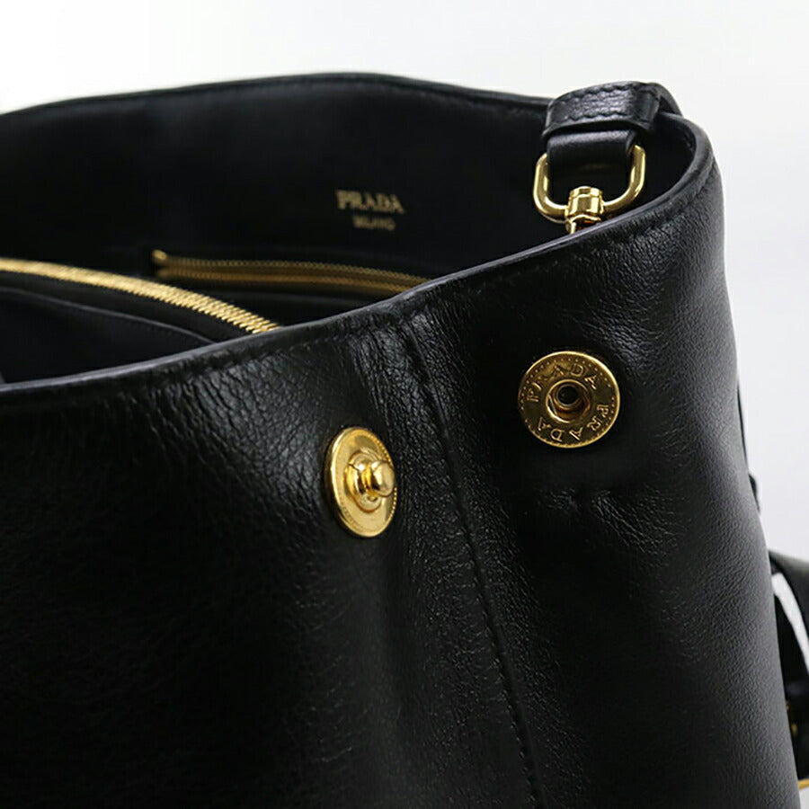 中古 プラダ トートバッグ レディース ブランド PRADA 2WAY レザー 1BA579 ブラック バッグ USDPR97114011
