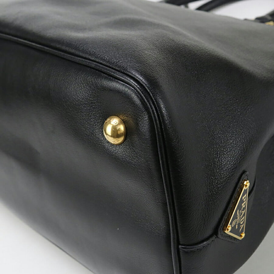 中古 プラダ トートバッグ レディース ブランド PRADA 2WAY レザー 1BA579 ブラック バッグ USDPR97114011