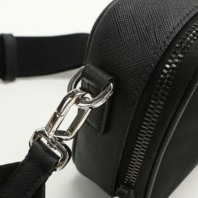 中古 プラダ 斜め掛け ショルダーバッグ メンズ ブランド PRADA Re-Nylon 2VH070 ブラック バッグ USDPR97408011