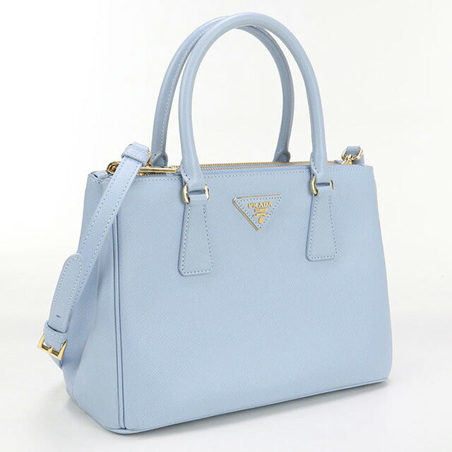 中古 プラダ トートバッグ レディース ブランド PRADA ガレリア ミディアム 2WAY 1BA863 NZV F0076 ブルー バッグ USDPR98054011