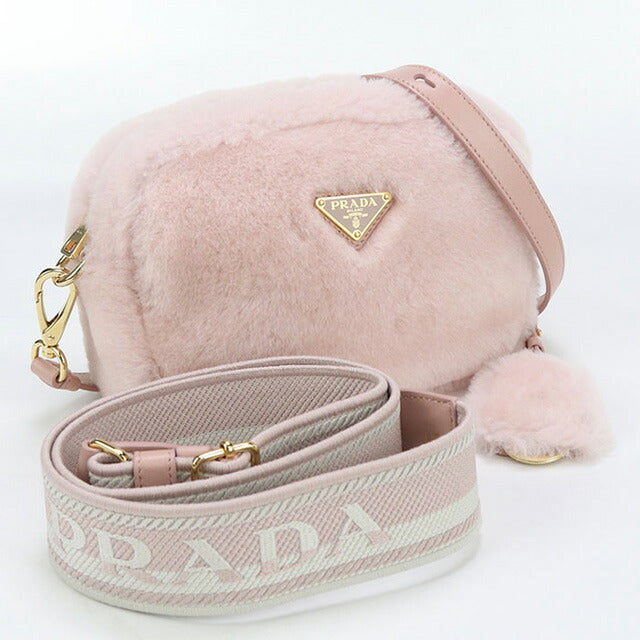 中古 プラダ 斜め掛け ショルダーバッグ レディース ブランド PRADA レザー 1BH192 2EC9 F0615 ピンク バッグ USDPR98107011