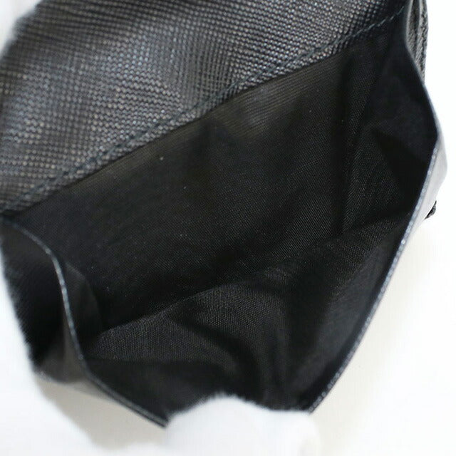 中古 プラダ 二折財布 レディース ブランド PRADA サフィアーノレザー財布 レザー 1MV204 QWA F0002 ブラック 財布 USDPR98802011
