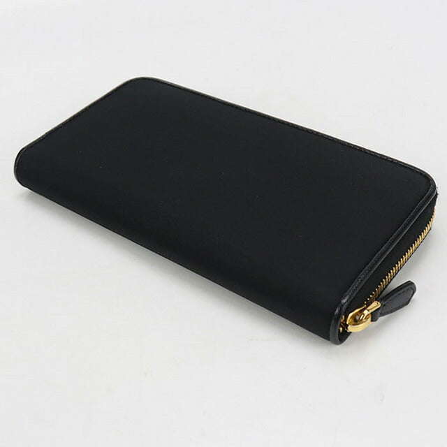 中古 プラダ 長財布ラウンドファスナー レディース ブランド PRADA ジップアラウンド長財布 ブラック 財布 USDPR99348011