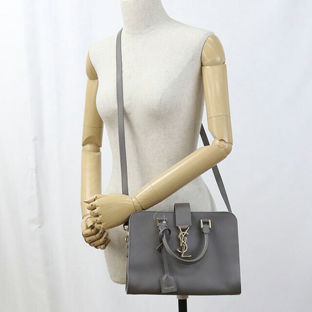 二手 Saint Laurent 手提包 女士品牌 SAINT LAURENT Baby Cabas 568853 灰色包 USDSL100174011