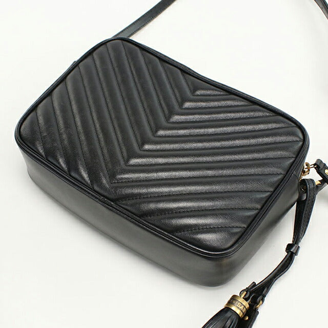 中古 サンローラン ショルダーバッグ レディース ブランド SAINT LAURENT ルー カメラバッグ レザー 520534 ブラック バッグ USDSL102936011