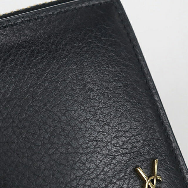 中古 サンローラン 二つ折り財布 レディース ブランド SAINT LAURENT 635265 ブラック 財布 USDSL103695011