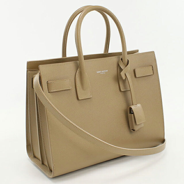 中古 サンローラン トートバッグ レディース ブランド SAINT LAURENT サック ド ジュール ベイビー レザー 421863 ベージュ バッグ USDSL103878011