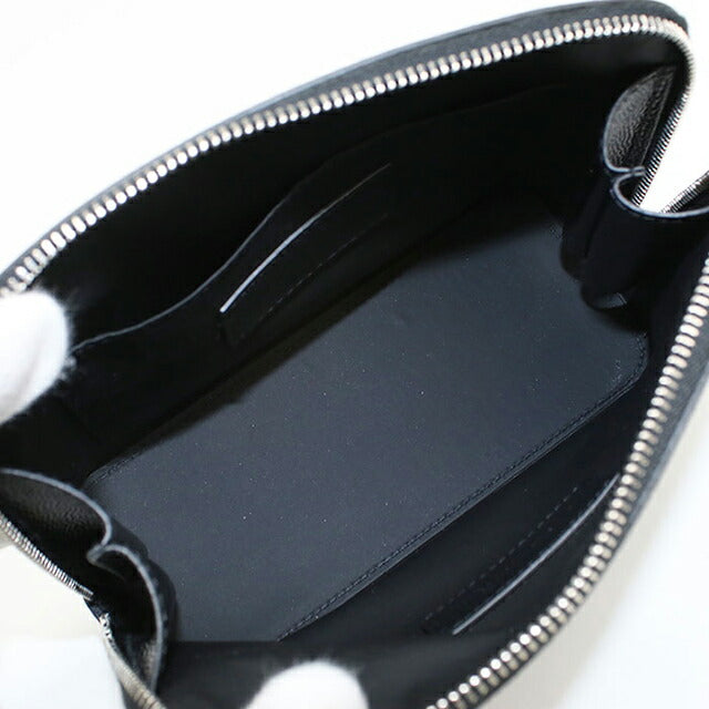 Used Saint Laurent Pouch Unisex Brand SAINT LAURENT Leather 565962 Black Bag USDSL105697011
