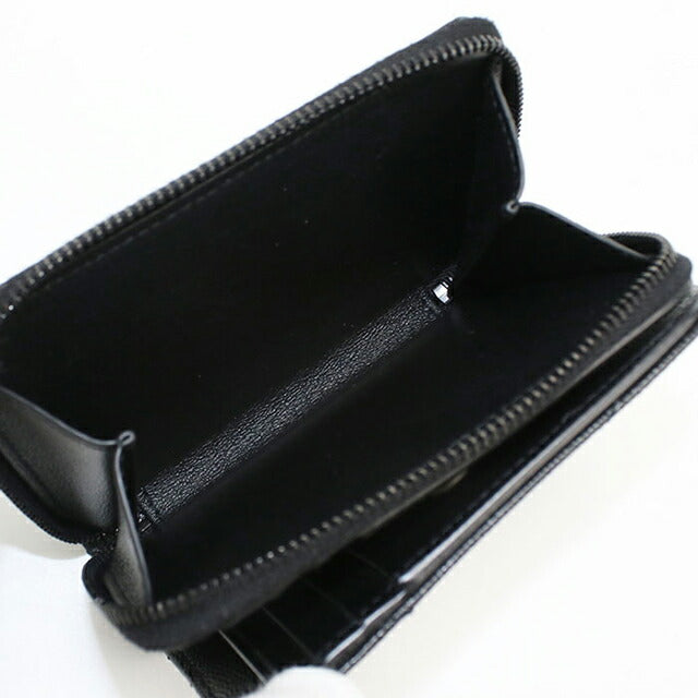 中古 サンローラン 二折財布 レディース ブランド SAINT LAURENT モノグラムコンパクト ジップアラウンドウォレット 668288 ブラック 財布 USDSL106009011