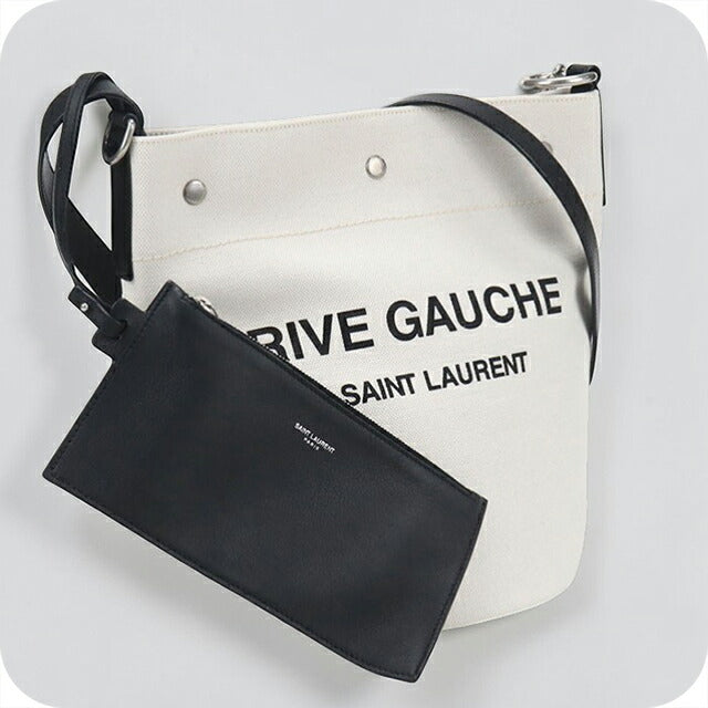 サンローラン VLR669299 ショルダーバッグ ナチュラル×ブラウン  SAINT LAURENT リヴゴーシュ SAINT LAURENT サンローラン ショルダーバッグ リヴゴーシュ バケット