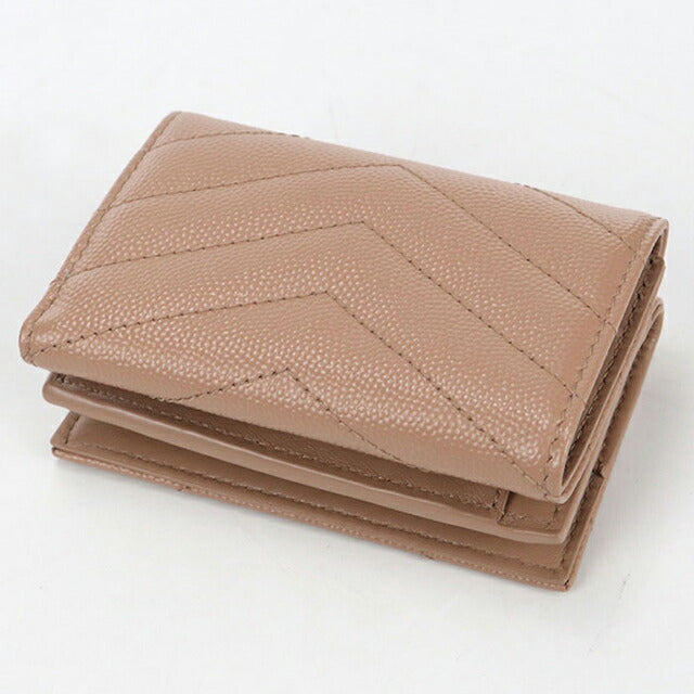 中古 サンローラン 三つ折り財布 レディース ブランド SAINT LAURENT モノグラムオリガミ タイニーウォレット 668274 ピンク 財布 USDSL106614011