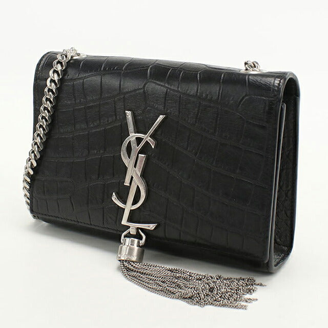 中古 サンローラン ショルダーバッグ レディース ブランド SAINT LAURENT チェーン レザー 354120 ブラック USDSL108577011
