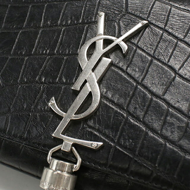 中古 サンローラン ショルダーバッグ レディース ブランド SAINT LAURENT チェーン レザー 354120 ブラック USDSL108577011
