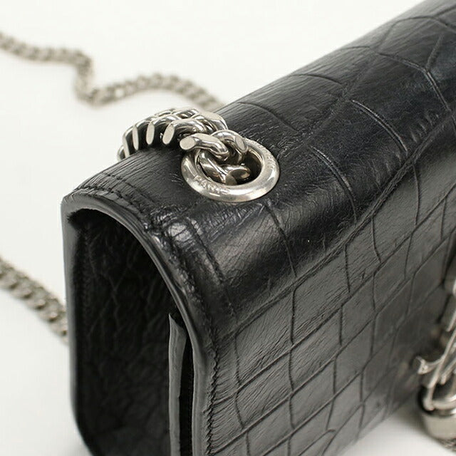 中古 サンローラン ショルダーバッグ レディース ブランド SAINT LAURENT チェーン レザー 354120 ブラック USDSL108577011