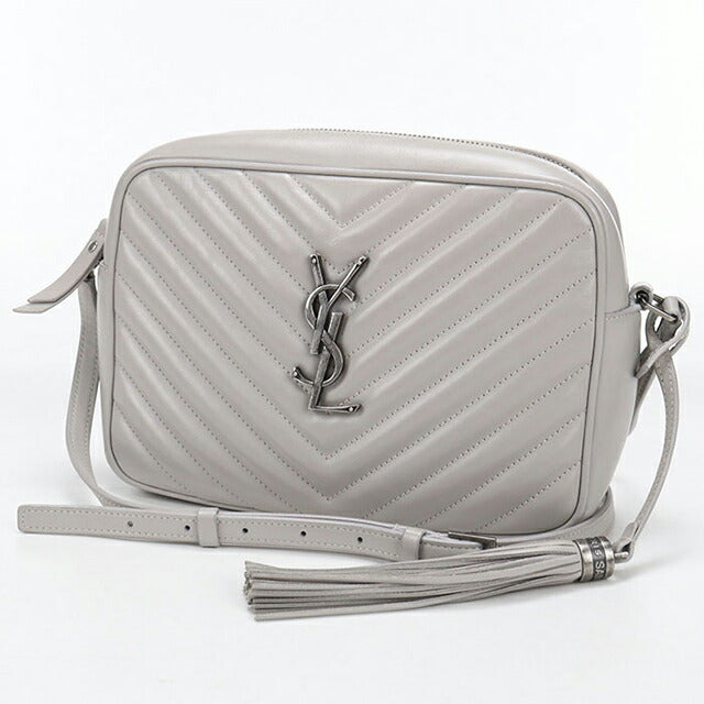 二手 Saint Laurent 斜挎单肩包 女士品牌 SAINT LAURENT Lou 相机包 皮革 612544 灰色 USDSL109799011