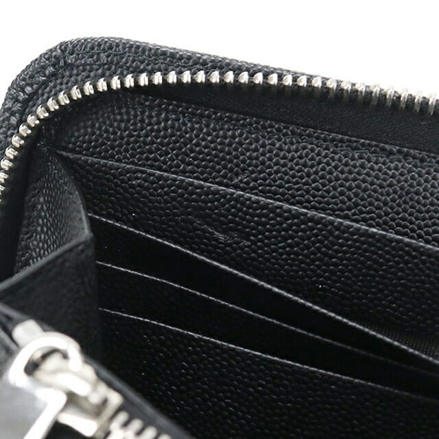 Used Saint Laurent long wallet round zipper men&