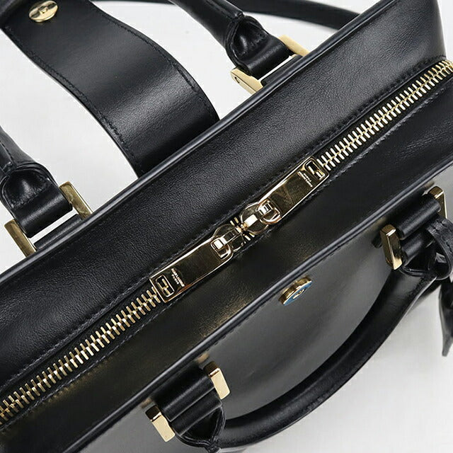 中古 サンローラン ハンドバッグ レディース ブランド SAINT LAURENT ベイビーカバス 2WAY レザー 568853 ブラック USDSL111246011