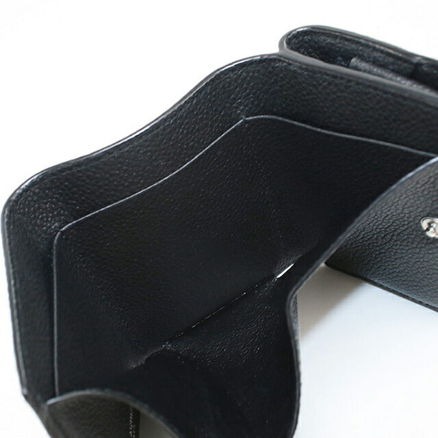 中古 サンローラン 三つ折り財布 三折財布 レディース ブランド SAINT LAURENT YSLロゴ オリガミタイニーウォレット 669959 ブラック USDSL112057011