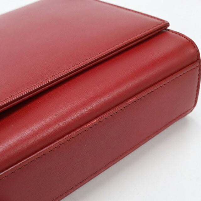 中古 サンローラン ショルダーバッグ レディース ブランド SAINT LAURENT ケイト タッセル ミディアム 354119 レッド USDSL112346011