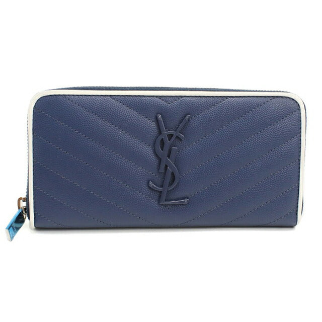 中古 サンローラン 長財布ラウンドファスナー レディース ブランド SAINT LAURENT モノグラム・サンローラン フルジップウォレット 358094 USDSL112898011