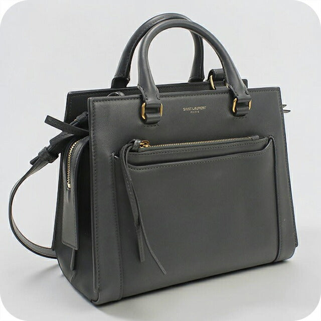 中古 サンローラン ハンドバッグ レディース ブランド SAINT LAURENT イースト ウエスト 554116 グレー USDSL112907011