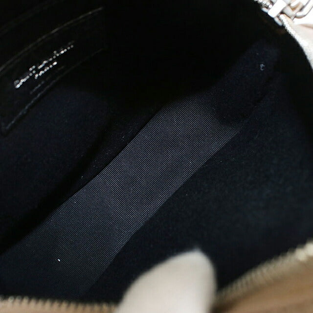 中古 サンローラン ショルダーバッグ レディース ブランド SAINT LAURENT ヴィニル チェーン 610436 ベージュ USDSL113361011