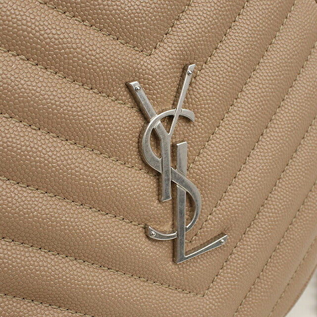 中古 サンローラン ショルダーバッグ レディース ブランド SAINT LAURENT ヴィニル チェーン 610436 ベージュ USDSL113361011