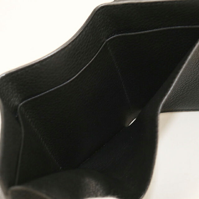 中古 サンローラン 三つ折り財布 三折財布 レディース ブランド SAINT LAURENT コンパクトウォレット レザー 607925 ブラック USDSL113889011